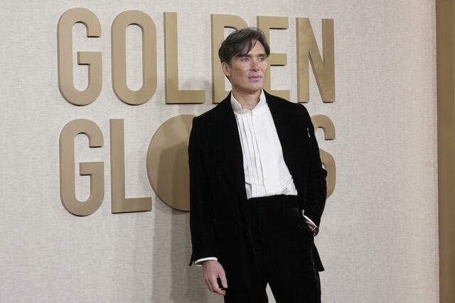 Cillian Murphy hat seinen ersten Globe als bester Drama-Darsteller gewonnen. Foto: Jordan Strauss/Invision/AP/dpa