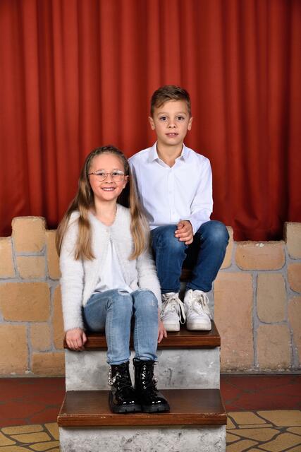 Das designierte Kinderprinzenpaar Alisa Schweigert und Jannis Steiner. | Foto: Tom Reich / KG  Die Schwabanesen e.V. 