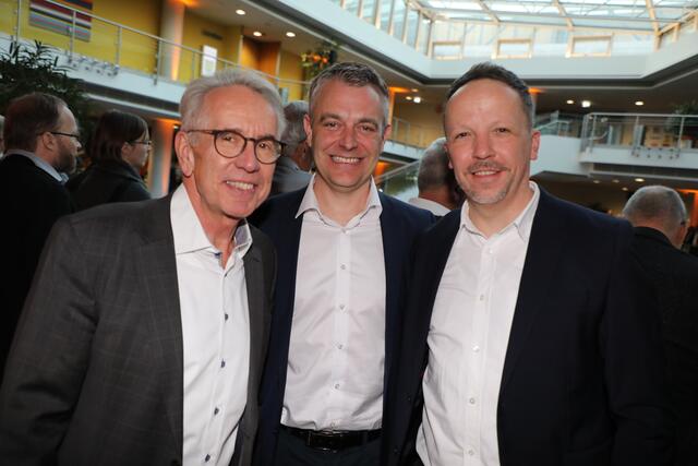 Von links: PR-Profi Dr. Kurt Hesse, Dr. Thomas Koch (Messe Nürnberg) und Dr. Martin Kassubek (ebenfalls Messe Nürnberg).