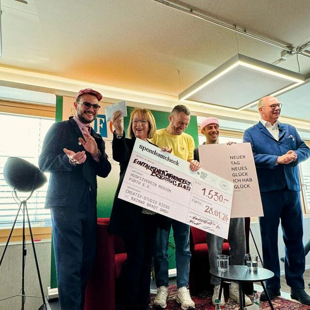 Raimar Bradt, Angelika Hecht,  Michael Riess, Alexander Riess, Martin Rassau. | Foto: Hospizverein Region Fürth e.V.