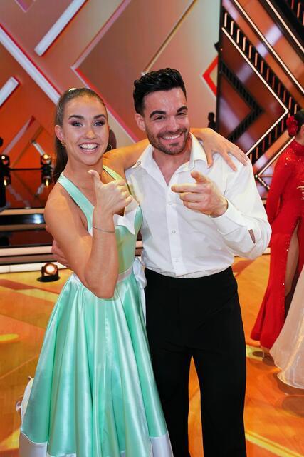 Mariia Maksina und Stefano Zarrella. | Foto: RTL / Stefan Gregorowius