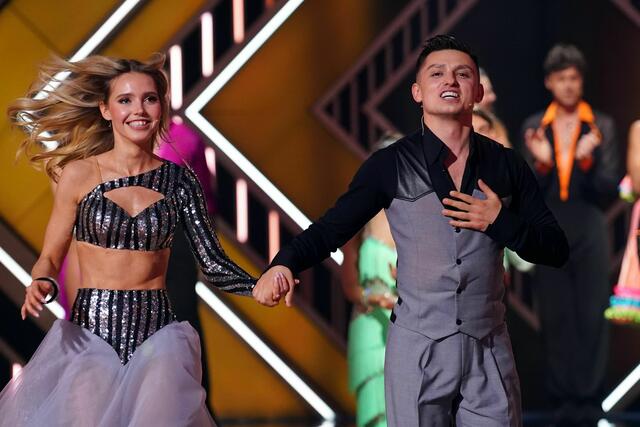 Lina Larissa Strahl und Zsolt Sándor Cseke. | Foto: RTL / Stefan Gregorowius