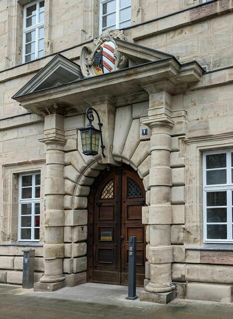 Eingangsportal des Baumeisterhauses in Nürnberg.  | Foto: Stadt Nürnberg/Hochbauamt