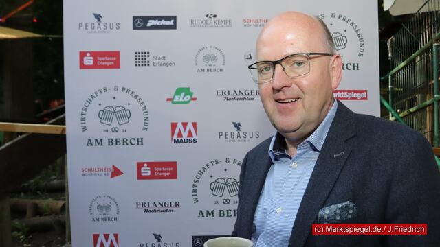 Johannes von Hebel, Vorstandsvorsitzender der Stadt- und Kreissparkassen Erlangen Höchstadt Herzogenaurach. | Foto: Marktspiegel.de / J. Friedrich
