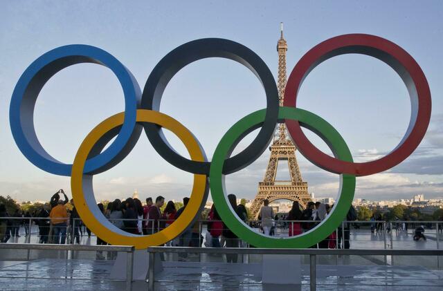 Der Startschuss für die Olympischen Spiele in Paris fällt am 26. Juli.  | Foto: Michel Euler/AP/dpa