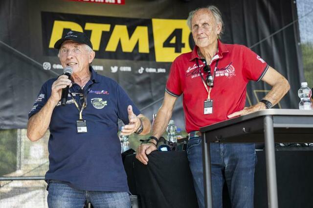 Zwei Legenden: Harald Grohs (links) und Hans-Joachim Stuck erzählen Kracher aus ihren Rennsport-Leben. | Foto: ADAC Motorsport