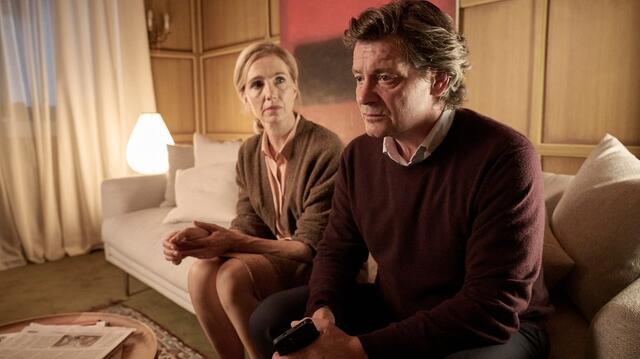 Katja Dellmann (Ursina Lardi) und ihr Mann Karl Dellmann (Fritz Karl). | Foto: BR/Hager Moss Film GmbH/Bernd Schuller