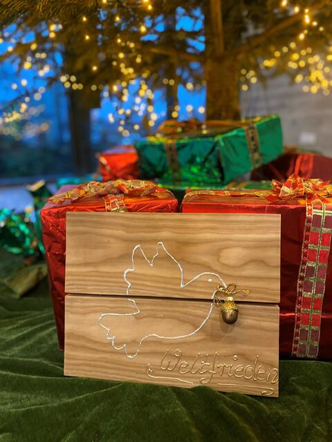 Die Christkinder im Landkreis brachten das wichtigste Geschenk mit: Weltfrieden. | Foto: Landratsamt Fürth