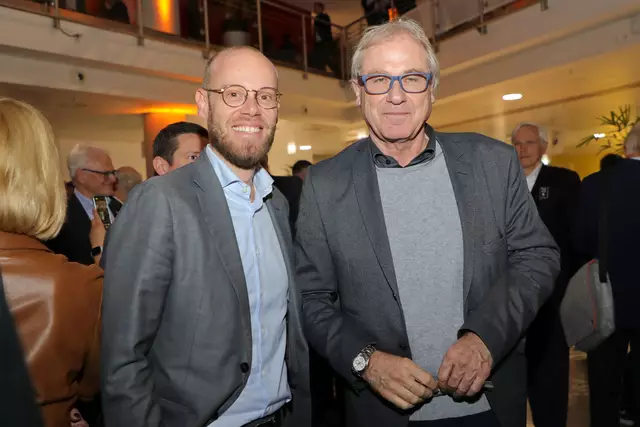 Sven Sontowski, Geschäftsführer Sontowski &amp; Partner Group und Uwe Feser. | Foto: Jürgen Friedrich