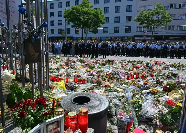 Nach der Messer-Attacke in Mannheim. | Foto: dpa