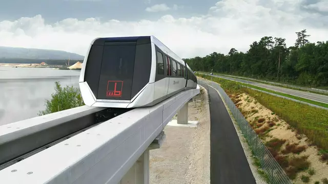 as Transport System Bögl auf der Teststrecke am Hauptsitz in Sengenthal. | Foto: Firmengruppe Max Bögl