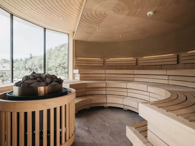 Eine runde Sache: die Panoramasauna. | Foto: Biohotel Rupertus