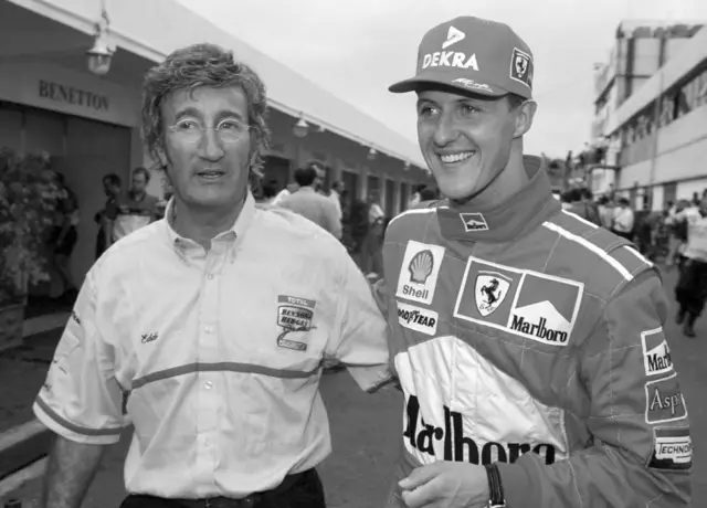Eddie Jordan (l) war Förderer von Michael Schumacher. | Foto: picture alliance / dpa