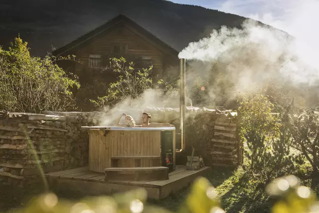 Hot Tubs in vielen Chalets. | Foto: Landgut Moserhof