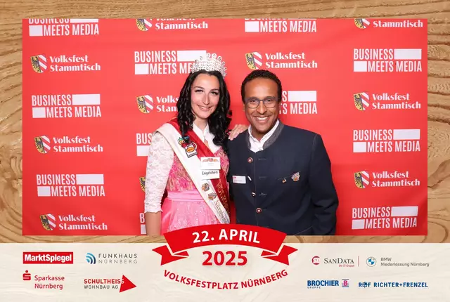 Foto: Jürgen Friedrich. Alle Bilder vom fünften "Business meets Media" in der Metropolregion, diesmal bei "Gigerlas" Lössel auf dem Nürnberger Frühlingsvolksfest.