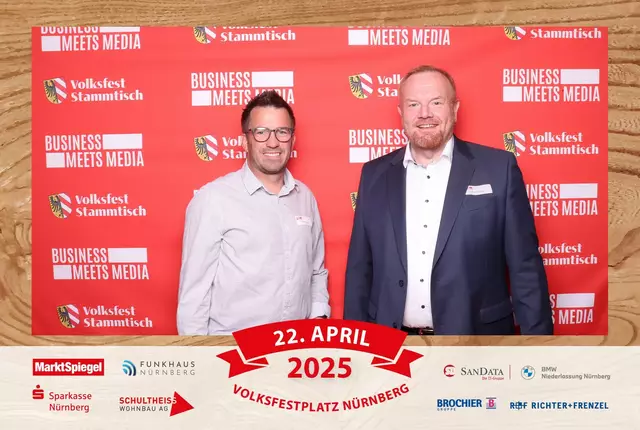 Foto: Jürgen Friedrich. Alle Bilder vom fünften "Business meets Media" in der Metropolregion, diesmal bei "Gigerlas" Lössel auf dem Nürnberger Frühlingsvolksfest.