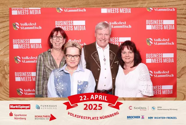 Foto: Jürgen Friedrich. Alle Bilder vom fünften "Business meets Media" in der Metropolregion, diesmal bei "Gigerlas" Lössel auf dem Nürnberger Frühlingsvolksfest.