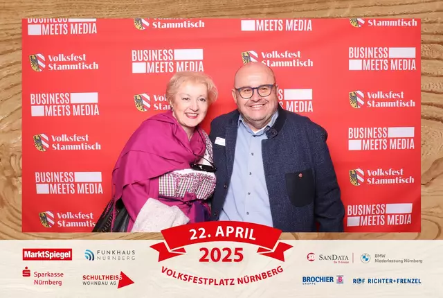 Foto: Jürgen Friedrich. Alle Bilder vom fünften "Business meets Media" in der Metropolregion, diesmal bei "Gigerlas" Lössel auf dem Nürnberger Frühlingsvolksfest.