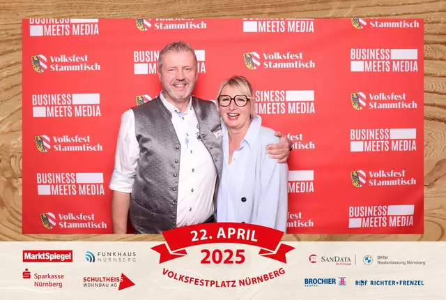 Foto: Jürgen Friedrich. Alle Bilder vom fünften "Business meets Media" in der Metropolregion, diesmal bei "Gigerlas" Lössel auf dem Nürnberger Frühlingsvolksfest.