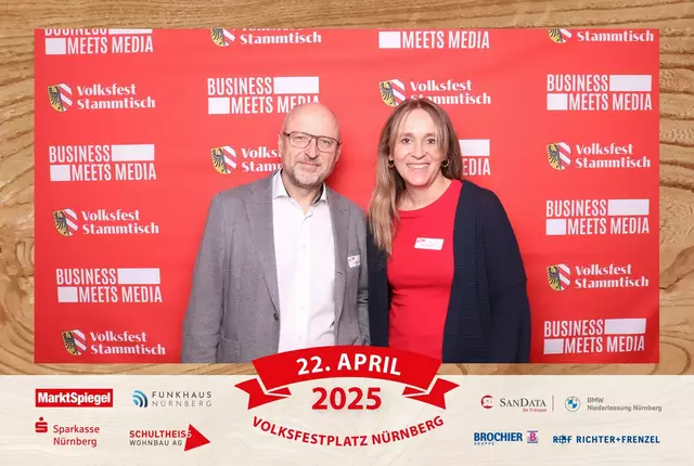 Foto: Jürgen Friedrich. Alle Bilder vom fünften "Business meets Media" in der Metropolregion, diesmal bei "Gigerlas" Lössel auf dem Nürnberger Frühlingsvolksfest.