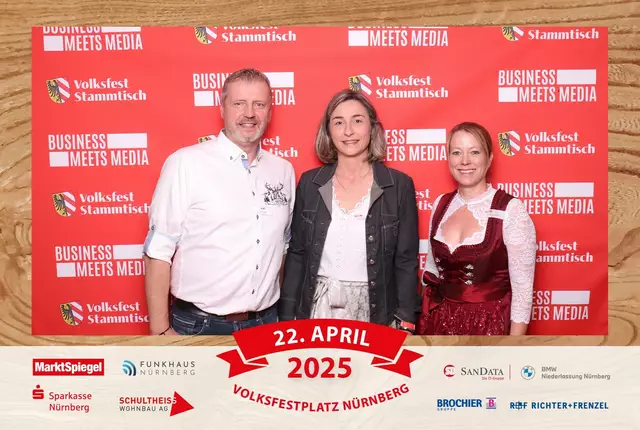 Foto: Jürgen Friedrich. Alle Bilder vom fünften "Business meets Media" in der Metropolregion, diesmal bei "Gigerlas" Lössel auf dem Nürnberger Frühlingsvolksfest.