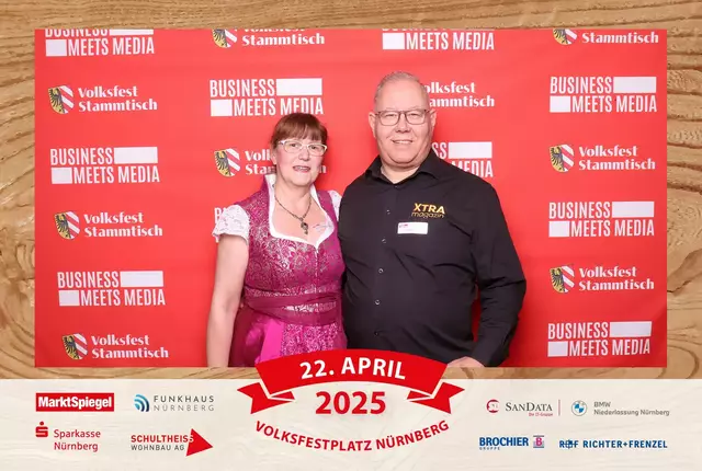 Foto: Jürgen Friedrich. Alle Bilder vom fünften "Business meets Media" in der Metropolregion, diesmal bei "Gigerlas" Lössel auf dem Nürnberger Frühlingsvolksfest.
