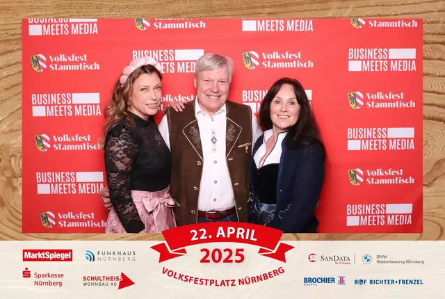 Foto: Jürgen Friedrich. Alle Bilder vom fünften "Business meets Media" in der Metropolregion, diesmal bei "Gigerlas" Lössel auf dem Nürnberger Frühlingsvolksfest.