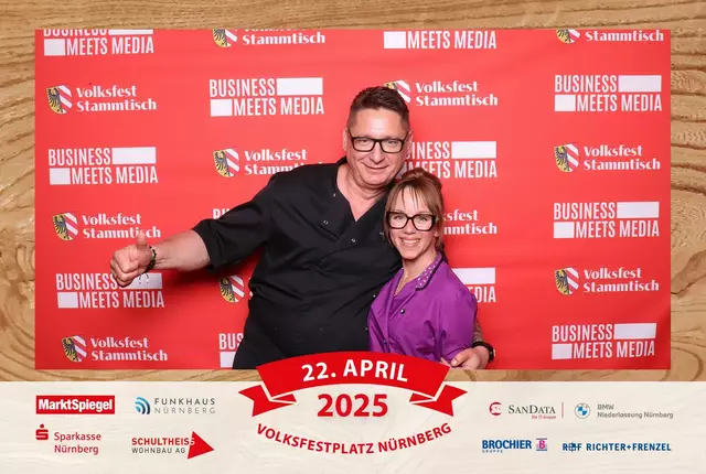 Foto: Jürgen Friedrich. Alle Bilder vom fünften "Business meets Media" in der Metropolregion, diesmal bei "Gigerlas" Lössel auf dem Nürnberger Frühlingsvolksfest.
