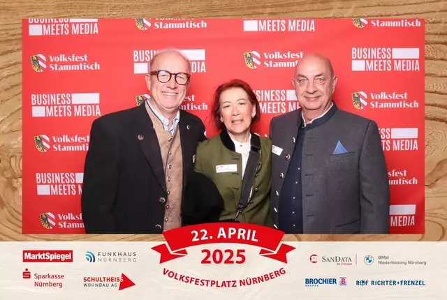 Foto: Jürgen Friedrich. Alle Bilder vom fünften "Business meets Media" in der Metropolregion, diesmal bei "Gigerlas" Lössel auf dem Nürnberger Frühlingsvolksfest.