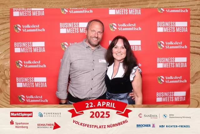 Foto: Jürgen Friedrich. Alle Bilder vom fünften "Business meets Media" in der Metropolregion, diesmal bei "Gigerlas" Lössel auf dem Nürnberger Frühlingsvolksfest.