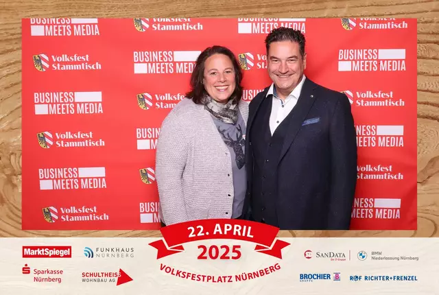 Foto: Jürgen Friedrich. Alle Bilder vom fünften "Business meets Media" in der Metropolregion, diesmal bei "Gigerlas" Lössel auf dem Nürnberger Frühlingsvolksfest.