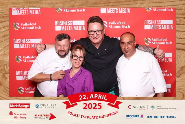 Foto: Jürgen Friedrich. Alle Bilder vom fünften "Business meets Media" in der Metropolregion, diesmal bei "Gigerlas" Lössel auf dem Nürnberger Frühlingsvolksfest.