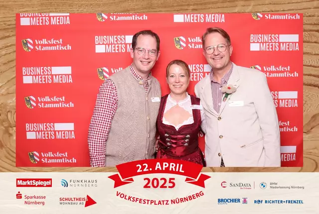 Foto: Jürgen Friedrich. Alle Bilder vom fünften "Business meets Media" in der Metropolregion, diesmal bei "Gigerlas" Lössel auf dem Nürnberger Frühlingsvolksfest.