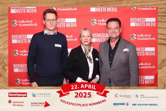 Foto: Jürgen Friedrich. Alle Bilder vom fünften "Business meets Media" in der Metropolregion, diesmal bei "Gigerlas" Lössel auf dem Nürnberger Frühlingsvolksfest.