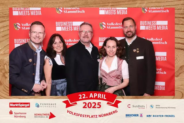 Foto: Jürgen Friedrich. Alle Bilder vom fünften "Business meets Media" in der Metropolregion, diesmal bei "Gigerlas" Lössel auf dem Nürnberger Frühlingsvolksfest.
