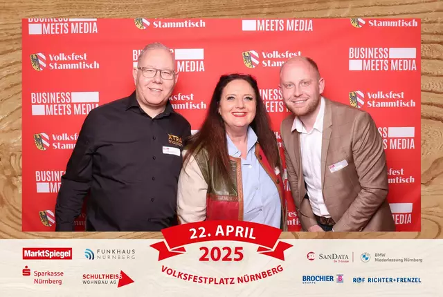 Foto: Jürgen Friedrich. Alle Bilder vom fünften "Business meets Media" in der Metropolregion, diesmal bei "Gigerlas" Lössel auf dem Nürnberger Frühlingsvolksfest.