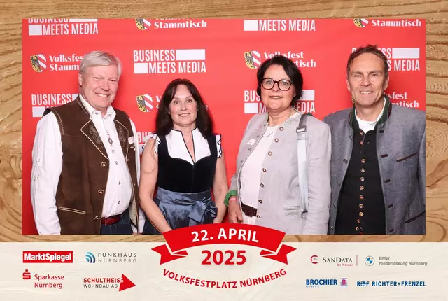 Foto: Jürgen Friedrich. Alle Bilder vom fünften "Business meets Media" in der Metropolregion, diesmal bei "Gigerlas" Lössel auf dem Nürnberger Frühlingsvolksfest.