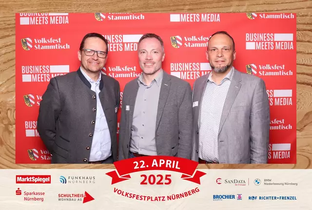 Foto: Jürgen Friedrich. Alle Bilder vom fünften "Business meets Media" in der Metropolregion, diesmal bei "Gigerlas" Lössel auf dem Nürnberger Frühlingsvolksfest.