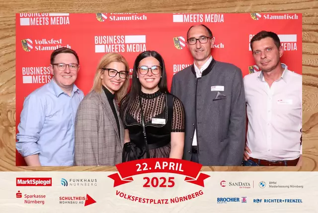 Foto: Jürgen Friedrich. Alle Bilder vom fünften "Business meets Media" in der Metropolregion, diesmal bei "Gigerlas" Lössel auf dem Nürnberger Frühlingsvolksfest.