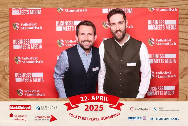 Foto: Jürgen Friedrich. Alle Bilder vom fünften "Business meets Media" in der Metropolregion, diesmal bei "Gigerlas" Lössel auf dem Nürnberger Frühlingsvolksfest.