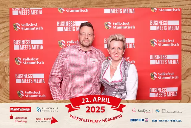 Foto: Jürgen Friedrich. Alle Bilder vom fünften "Business meets Media" in der Metropolregion, diesmal bei "Gigerlas" Lössel auf dem Nürnberger Frühlingsvolksfest.