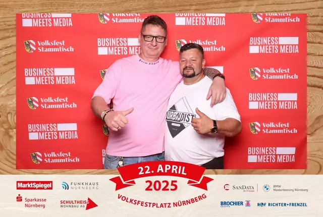Foto: Jürgen Friedrich. Alle Bilder vom fünften "Business meets Media" in der Metropolregion, diesmal bei "Gigerlas" Lössel auf dem Nürnberger Frühlingsvolksfest.