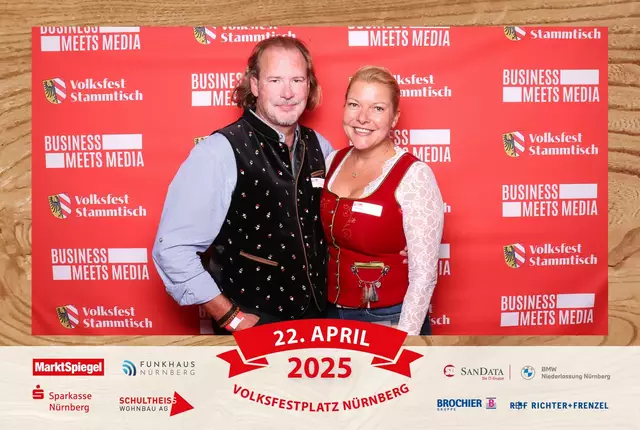 Foto: Jürgen Friedrich. Alle Bilder vom fünften "Business meets Media" in der Metropolregion, diesmal bei "Gigerlas" Lössel auf dem Nürnberger Frühlingsvolksfest.