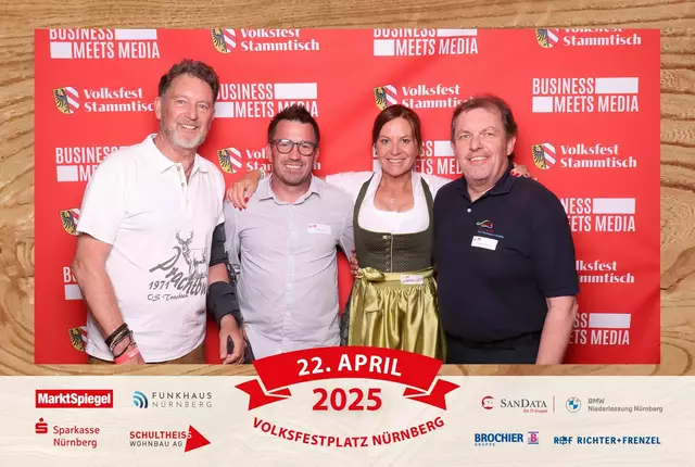 Foto: Jürgen Friedrich. Alle Bilder vom fünften "Business meets Media" in der Metropolregion, diesmal bei "Gigerlas" Lössel auf dem Nürnberger Frühlingsvolksfest.