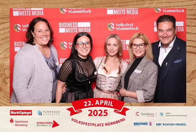 Foto: Jürgen Friedrich. Alle Bilder vom fünften "Business meets Media" in der Metropolregion, diesmal bei "Gigerlas" Lössel auf dem Nürnberger Frühlingsvolksfest.
