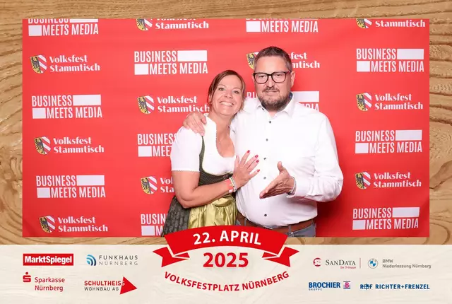 Foto: Jürgen Friedrich. Alle Bilder vom fünften "Business meets Media" in der Metropolregion, diesmal bei "Gigerlas" Lössel auf dem Nürnberger Frühlingsvolksfest.
