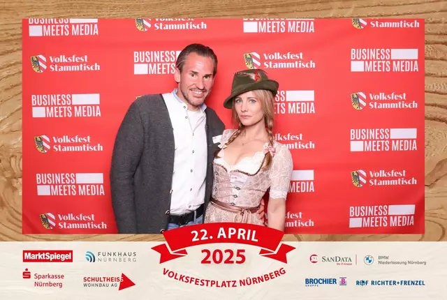 Foto: Jürgen Friedrich. Alle Bilder vom fünften "Business meets Media" in der Metropolregion, diesmal bei "Gigerlas" Lössel auf dem Nürnberger Frühlingsvolksfest.