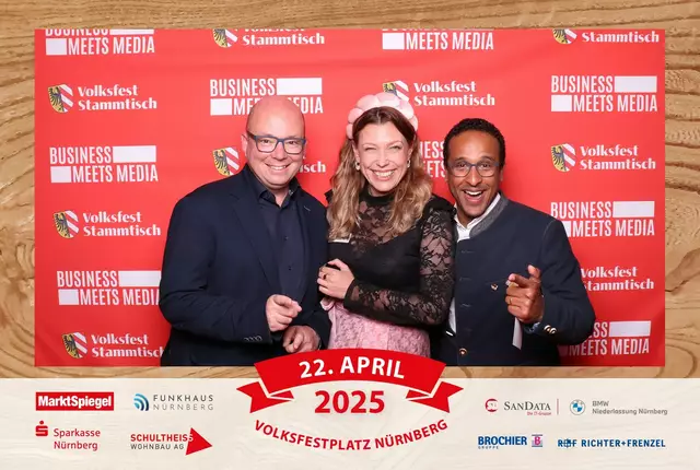 Foto: Jürgen Friedrich. Alle Bilder vom fünften "Business meets Media" in der Metropolregion, diesmal bei "Gigerlas" Lössel auf dem Nürnberger Frühlingsvolksfest.
