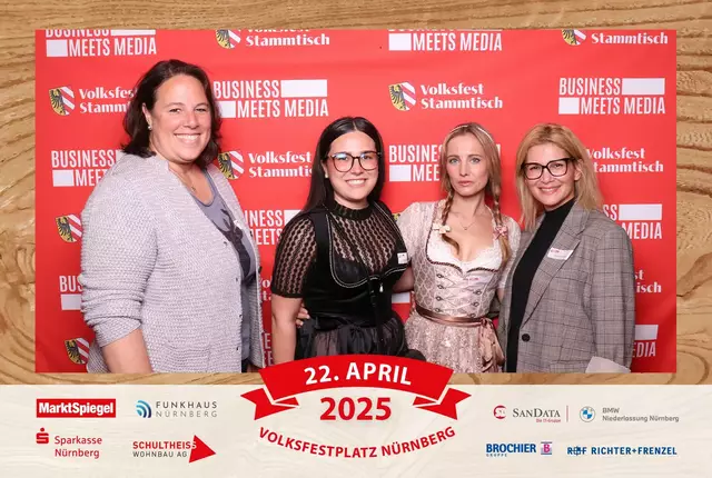 Foto: Jürgen Friedrich. Alle Bilder vom fünften "Business meets Media" in der Metropolregion, diesmal bei "Gigerlas" Lössel auf dem Nürnberger Frühlingsvolksfest.