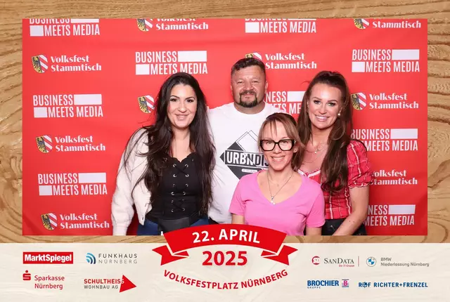 Foto: Jürgen Friedrich. Alle Bilder vom fünften "Business meets Media" in der Metropolregion, diesmal bei "Gigerlas" Lössel auf dem Nürnberger Frühlingsvolksfest.